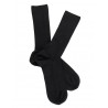 Chaussettes unies Chaussette sans bord élastique coton noir
