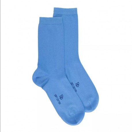 Doré Doré Chaussettes unies Socks - Soft cotton - Light Blue - 36/41