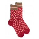 fancy fleece sock - Red -36/41