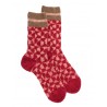 Chaussettes fantaisies fancy fleece sock - Red -36/41