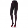 Collants unis et fantaisies Cotton Tights, burgundy and flowers, made in France