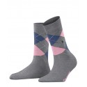 Burlington Socks, Covent Garden Collection, grey pink blue