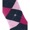 Chaussettes fantaisies Burlington Socks, Queen collection, pink and blue