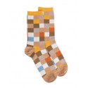Cotton Socks - Damier - beige