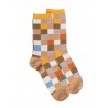 Chaussettes fantaisies Cotton Socks - Damier - beige
