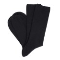 Men's elastic-free merino wool socks Black