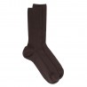 Doré Doré Plain socks Men's elastic-free merino wool socks brown