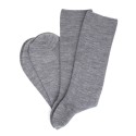 Men's elastic-free merino wool socks grey