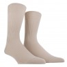 Doré Doré Plain socks MEN SOCK 100% MERCERISED COTTON LISLE RIBBED SOCK - beige