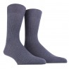 Doré Doré Plain socks MEN SOCK 100% MERCERISED COTTON LISLE RIBBED SOCK - blue jean