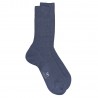 Doré Doré Plain socks MEN SOCK 100% MERCERISED COTTON LISLE RIBBED SOCK - blue jean