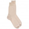 Doré Doré Plain socks MEN SOCK - PURE COTTON LISLE - beige