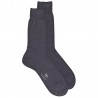 Doré Doré Plain socks MEN SOCK - PURE COTTON LISLE - dark grey