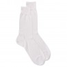 Doré Doré Plain socks MEN SOCK - PURE COTTON LISLE - white
