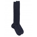Knee-high sock - Timeless - Merinos wool - navy blue
