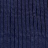 Doré Doré SHAPES KNEE HIGH MEN SOCK - 100% MERCERISED COTTON LISLE RIBBED - navy blue