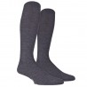 Doré Doré Plain high-knee for man Knee-high men sock - Fineness - Merino wool - grey