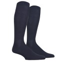 Knee-high men sock - Fineness - Cotton lisle - navy blue