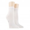 Doré Doré Socquettes unies et fantaisies Women ankle sock - Light - Cotton lisle - white