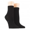 Doré Doré Socquettes unies et fantaisies Women ankle sock - Light - Cotton lisle - black