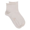 Women ankle sock - Soft and comfort - Egyptian cotton - light beige