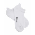 Doré Doré Chaussons unis et fantaisies Short sock - Activity - Cotton with terry sole - WHITE