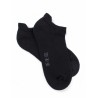 Doré Doré Chaussons unis et fantaisies Short sock - Activity - Cotton with terry sole BLACK