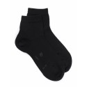 Women ankle sock - Light - Cotton lisle - black