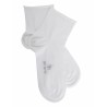 Doré Doré Socquettes unies et fantaisies Women ankle sock - Soft and comfort - Egyptian cotton - white