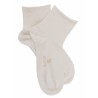 Doré Doré Socquettes unies et fantaisies Women ankle sock - Soft and comfort - Egyptian cotton - light beige