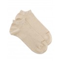 Short women sock - Lurex - gold -36/41