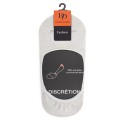 Invisible sock - Descreet - Soft cotton and lurex - grey