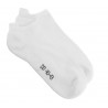 Chaussons unis Men's cotton sneaker socks with padded sole white