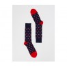 Fefè Napoli Fancy socks CAR - NAVY BLUE AND RED - 40/45