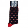 Fefè Napoli Fancy socks CAR - NAVY BLUE AND RED - 40/45